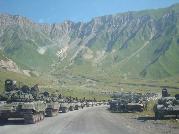 Фотоподборка о военном конфликте в Южной Осетии, Август 2008. Путин
